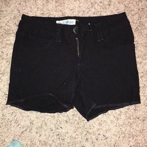 Black stretchy shorts